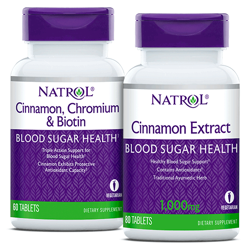 Natrol Cinnamon Extract Blood Sugar Health supplements