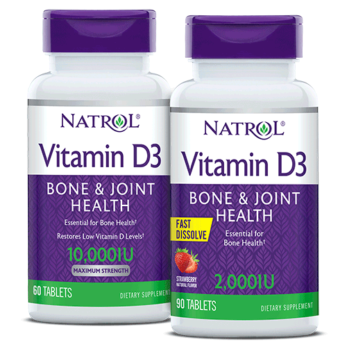 Natrol Vitamin D Bone & Joint Health supplements